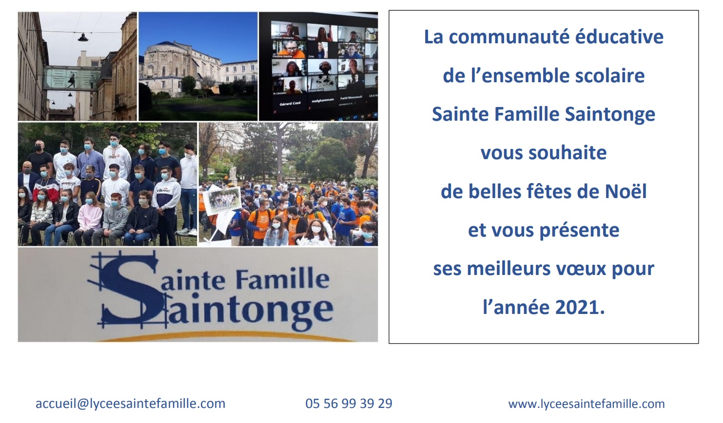 Dossier d'inscription Lycée Sainte Famille Saintonge Bordeaux